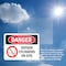 Signmission Oxygen Cylinders On Site Danger Sign, Vinyl Decal, 14in W x 10in L, 2PK OS-2PACK-DS-D-1014-L-2057 - alternate 3